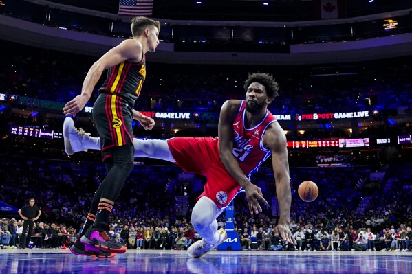 Embiid has 38 points and 14 rebounds shakes off injury scare in